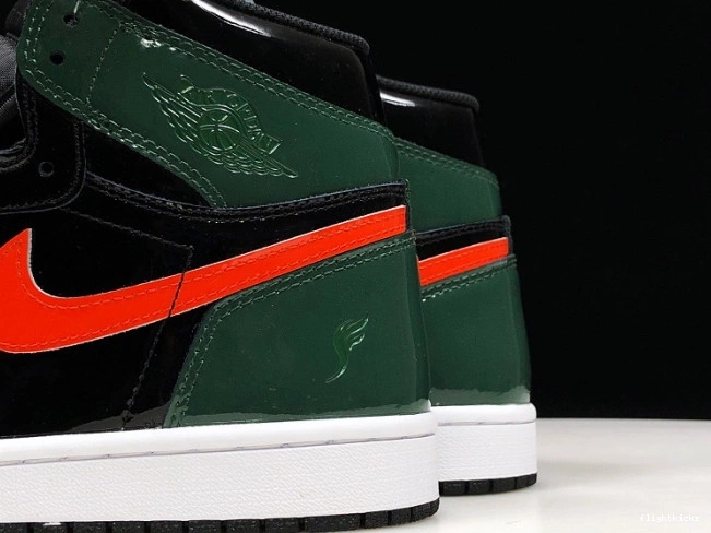 Team High AV3905-038 Black SoleFly Jordan OG 1 Retro Orange-Fir x Air 1029